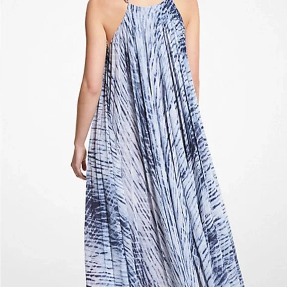 Michael Kors Tie Dye Georgette Halter Dress - Picture 2 of 6